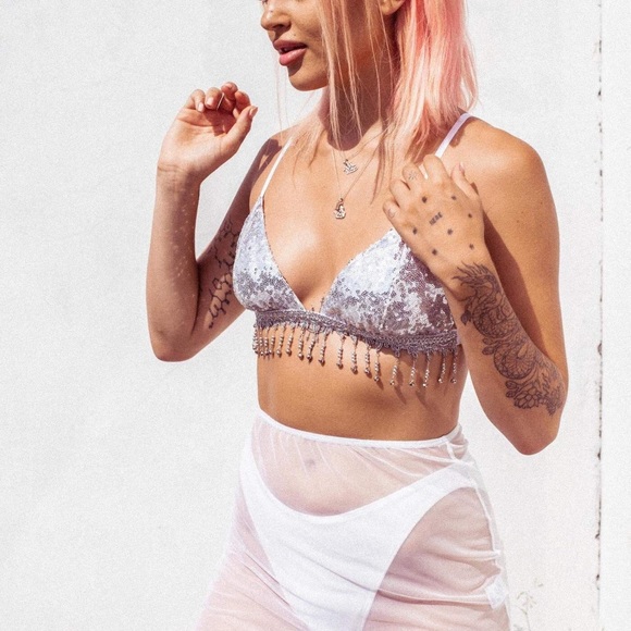 SOLD Her Pony Silver Jingle Bralette - Picture 5 of 6